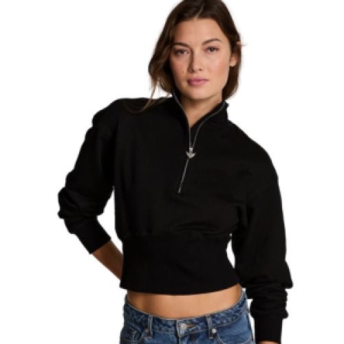 Victoria's Secret Terry Fitted Half-Zip Sweatshirt