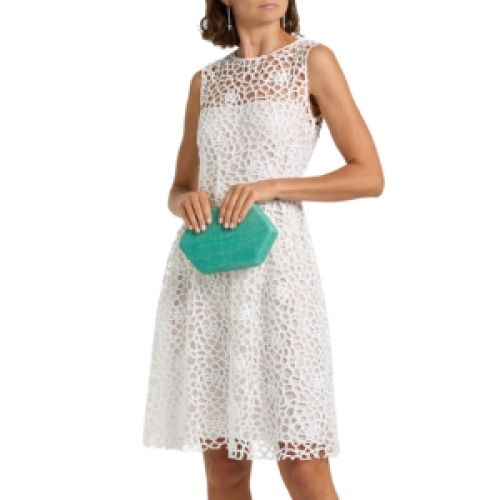 Oscar De La Renta Guipure Lace Dress
