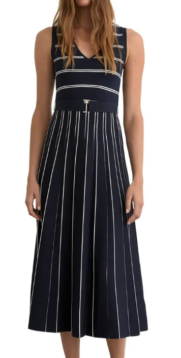 Reiss Mallory Mixed Stripe Dress