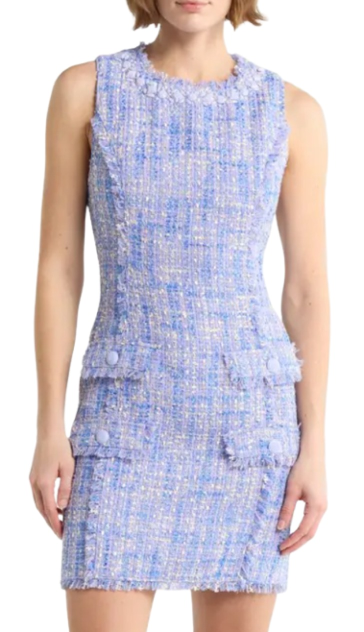 Cinq à Sept Lucie Ellisella Sleeveless Bouclé Minidress