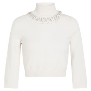 Zimmermann Cropped Wool Turtleneck Sweater