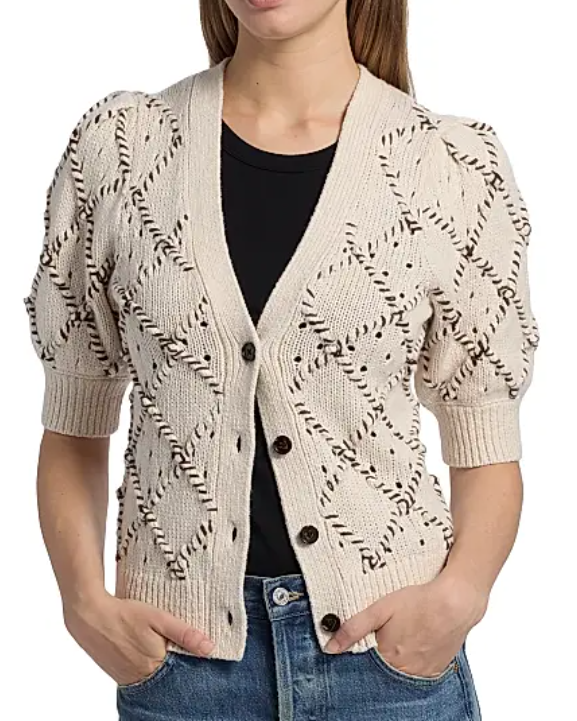 Rails Isla Puff-Sleeve Cardigan