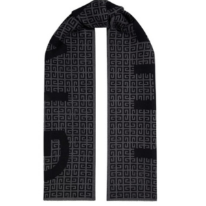 Givenchy Wool & Silk Logo Scarf
