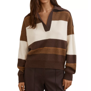 Reiss Stripe Long Sleeve Sweater