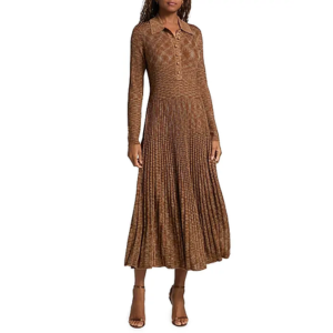 Zimmermann Mouline Rib-Knit Midi-Dress