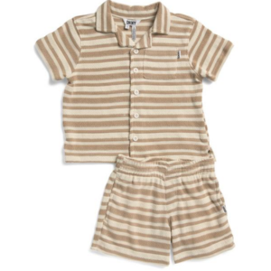 DKNY Little Boy's 2-Piece Cabana Shirt & Shorts Set