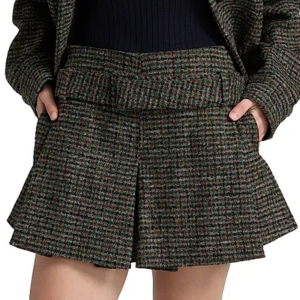 A.L.C. Como Cotton Twill Pleated Shorts