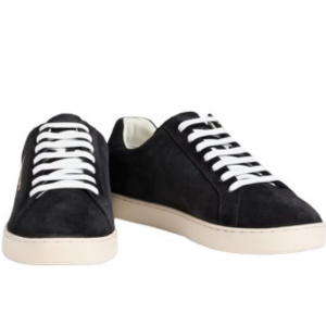 Palm Angels Logo Print Suede Sneakers