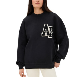 Anine Bing Oversized Letterman Sweatshirt