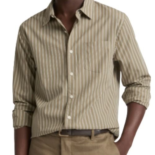 Vince Tryon Stripe Button-Up Shirt