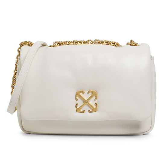 Off-White Jitney Logo Leather Shoulder Bag