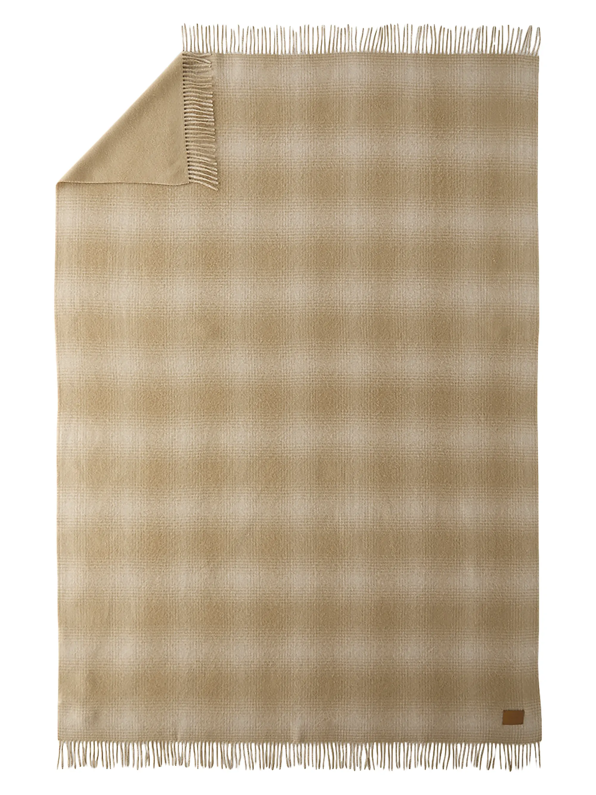 Vince Shadow-Plaid Cashmere Throw Blanket