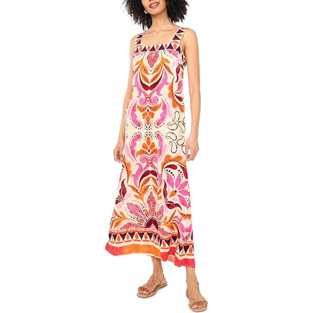 Vince Camuto Women's Smocked Back Maxi Dress