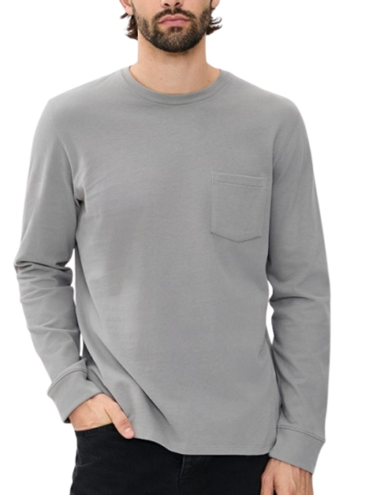 Vince Sueded Jersey Pocket Crew Tee