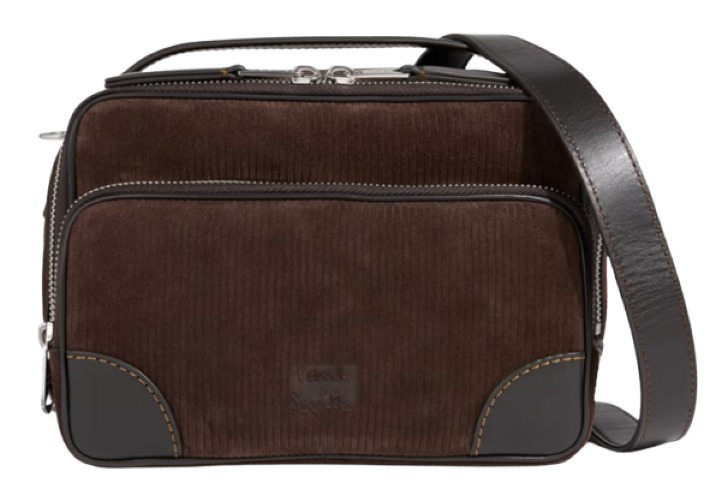 Paul Smith Ribbed Suede Messenger Bag