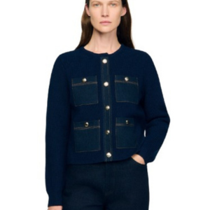 Sandro Women's Rib Knit Cardigan