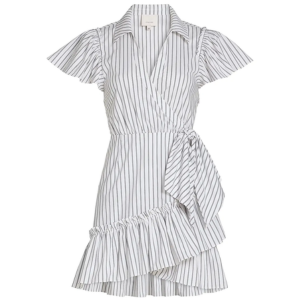 Cinq à Sept Lila Striped Tie-Waist Minidress