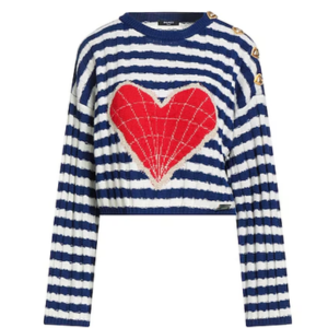 Balmain Striped Crewneck Sweater