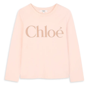 Chloé Girl's Logo Long Sleeve Shirt