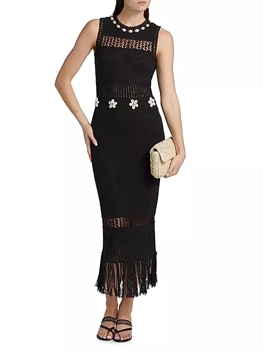 Rails Kiana Stretch-Cotton Knit Midi-Dress