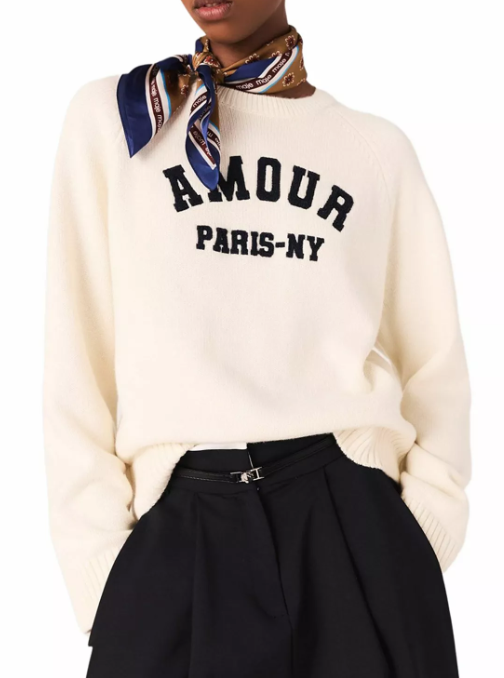 Maje Rib Knit Sweater