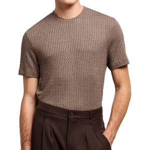 Giorgio Armani Geo Pattern Jersey T-Shirt
