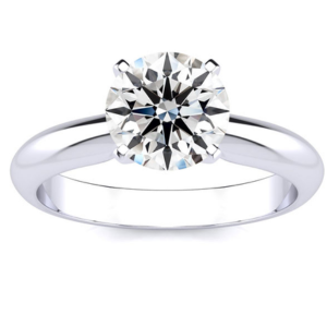 1 1/2 Ct Lab Grown Diamond Solitaire Ring