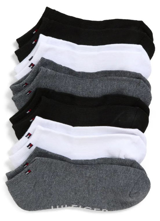 Tommy Hilfiger 6-Pack Athletic No-Show Socks