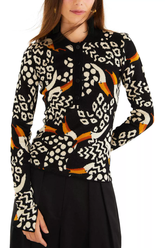 Farm Rio Tucanissimo Polo Sweater