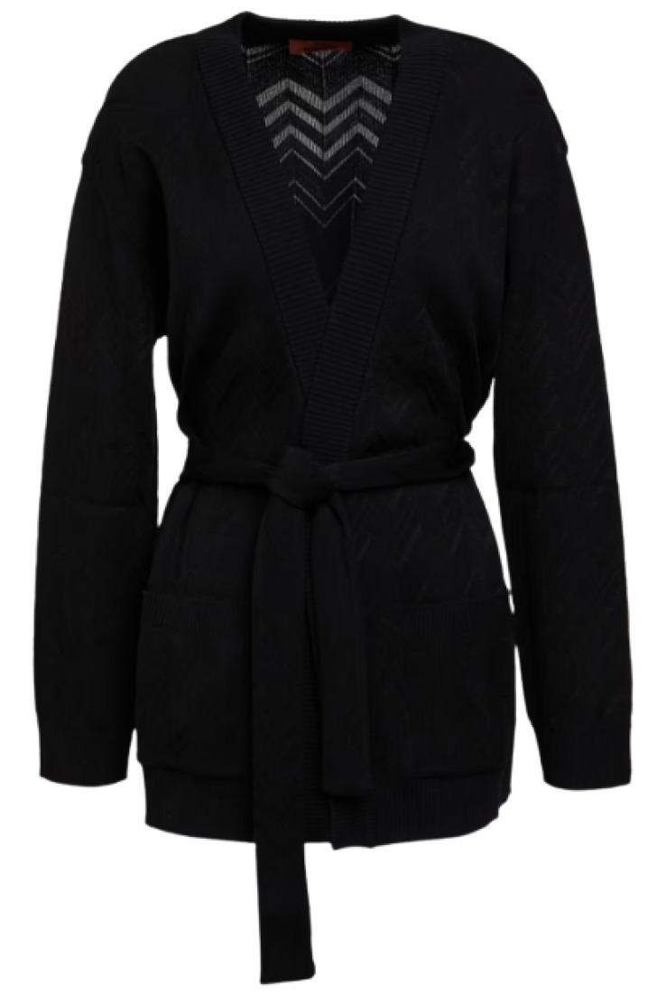 Missoni Crochet-Knit Wool-Blend Cardigan