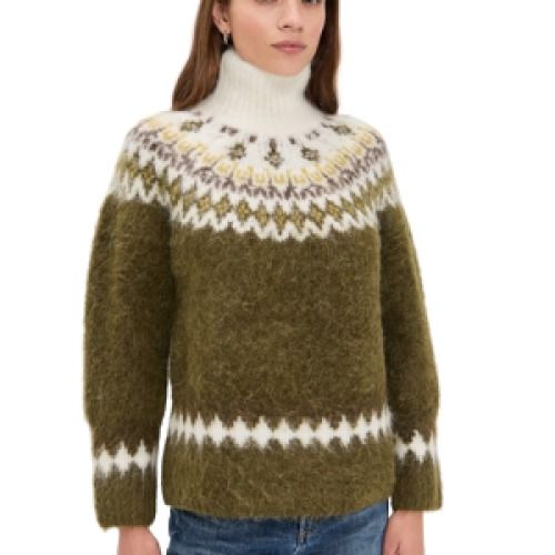 Rag & Bone Alpaca Fair Isle Turtleneck Sweater