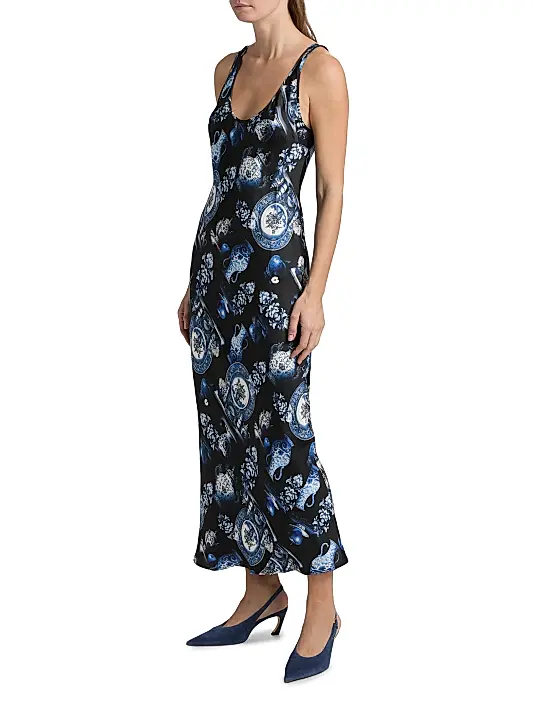 Lagence Akiya Toile Tank Midi-Dress