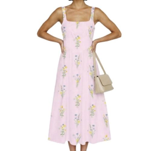 Vero Moda Jamie Floral Print Midi Dress