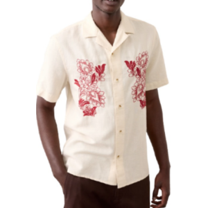 Banana Republic Men's Embroidered Resort Shirt