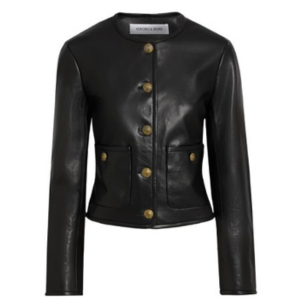 Veronica Beard Leather Andrea Jacket