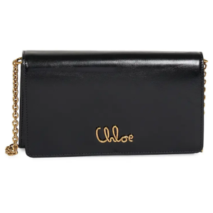 Chloé Iconic Logo Patent Leather Shoulder Bag