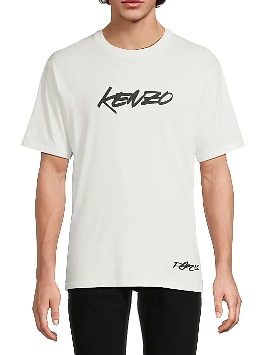 Kenzo Futura Logo Crewneck T-Shirt