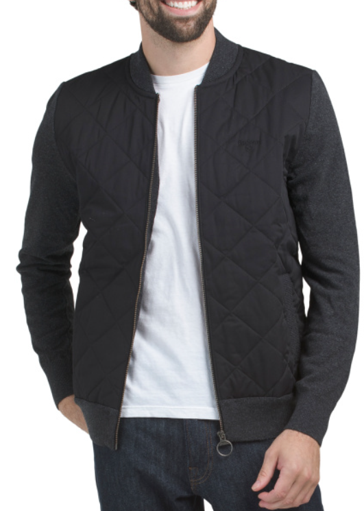 Barbour Wool Blend Essential Quilt Zip Sweater