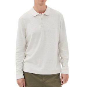 Vince Men's Heathered Double Face Polo Shirt