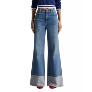 Alice & Olivia High Rise Wide Leg Jeans