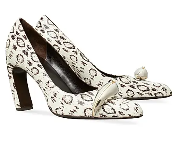 Tory Burch 90MM Snakeskin-Print  Pumps