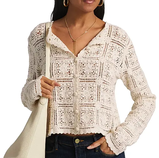 Frame The Crocheted Cardigan