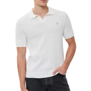 Ralph Lauren Cotton Johnny Collar Polo Sweater