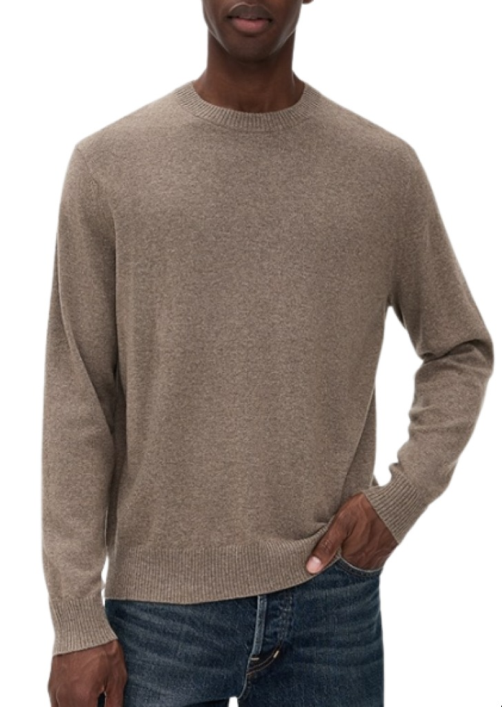 Theory Hilles Crew Neck Sweater in Cashmere