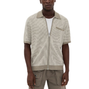 Rag & Bone Men's Jacquard Zip Shirt