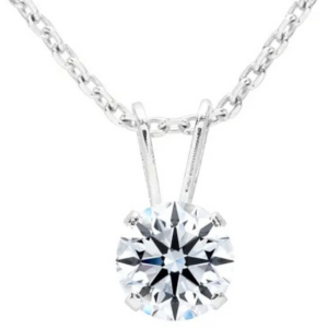 1/2Ct Diamond Necklace In White Gold