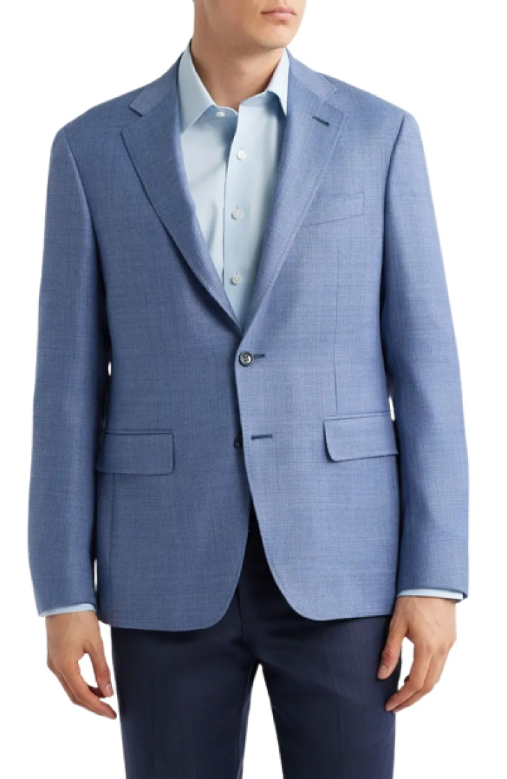 Canali Kei Trim Fit Wool Sport Coat