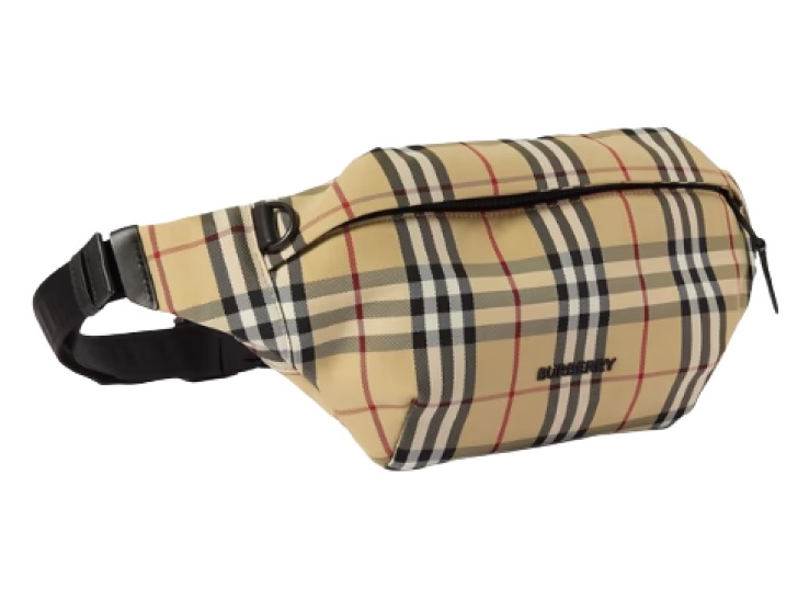 Burberry Checked Shell Belt Bag