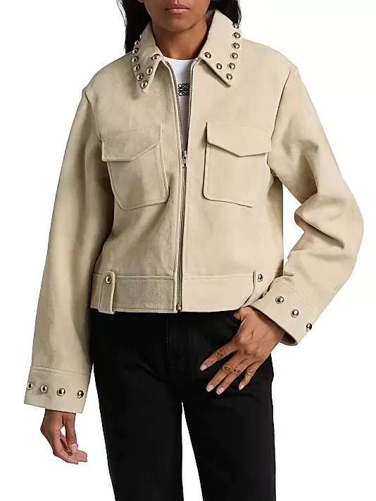 Rails Zeta Studded Suede Jacket