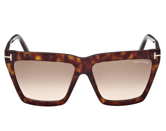 Tom Ford 56mm Gradient Geometric Sunglasses